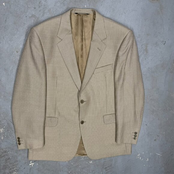 Coppley Hopsack Blazer Wool Sport Coat "Cantoni" Beige 42R - Picture 2 of 9